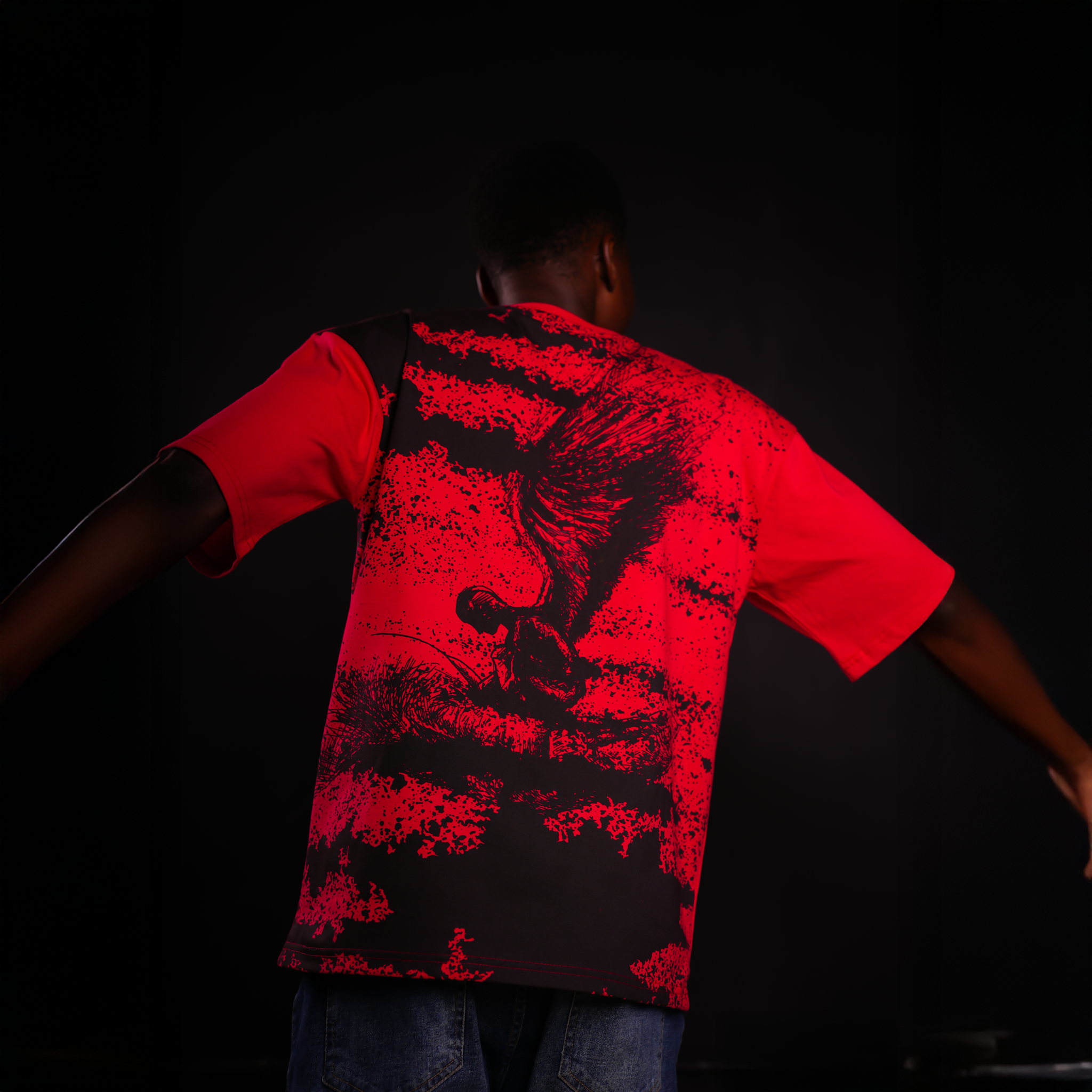 RED REBEL ANGEL T-SHIRT